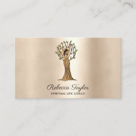 Yoga Therapy Psychology Life Coach Livets träd B Visitkort