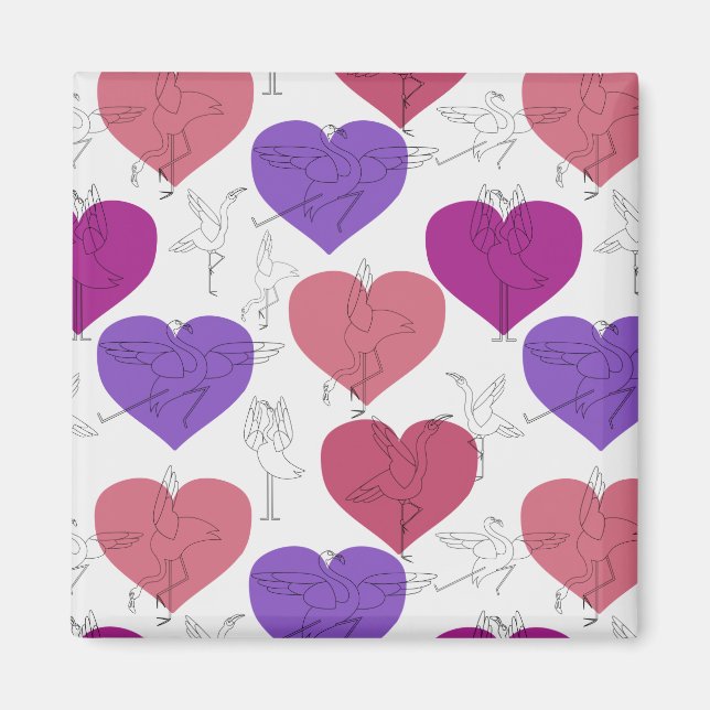 Yoga throw mönster | Yoga sömlös mönster 2 Magnet (Framsidan)