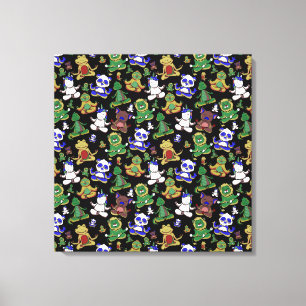 Yoga throw mönster   Yoga Sömlös mönster 45 Canvastryck