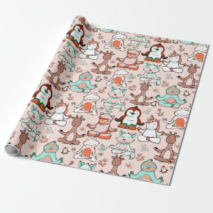 Yoga throw mönster Yoga Sömlös mönster 51 Presentpapper