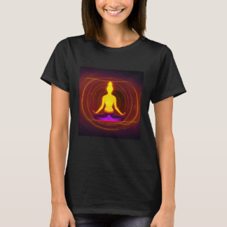 Yoga tjej Kvinna Sol Hälsning Meditation Chakra  T Shirt