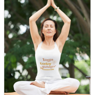 Yoga Today, starkare imorgon Inspirational Yoga Linne Med Racerback