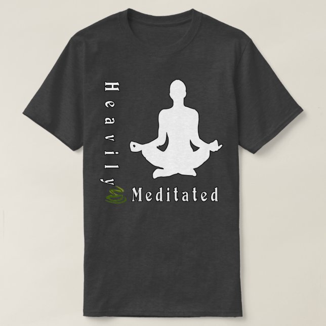 Yoga toppen kraftigt mediterad gult t shirt (Design framsida)