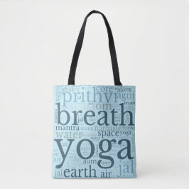 Yoga Tote Bag Blue Tygkasse