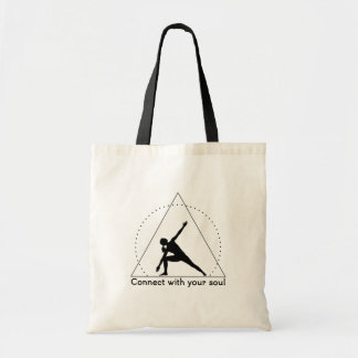 Yoga Triangel Pose Emblem Tygkasse