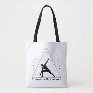 Yoga Triangle Pose-emblem Tygkasse