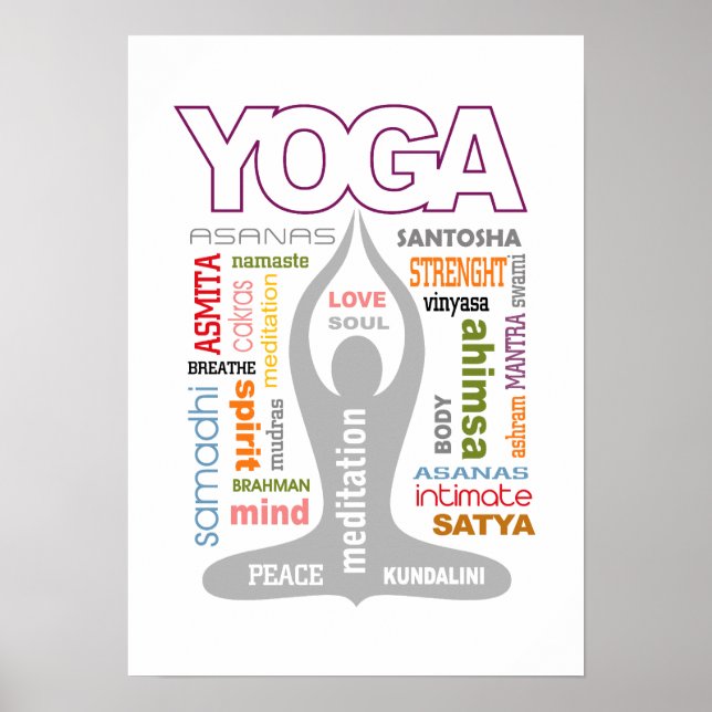 Yoga Typography Poster (Framsidan)
