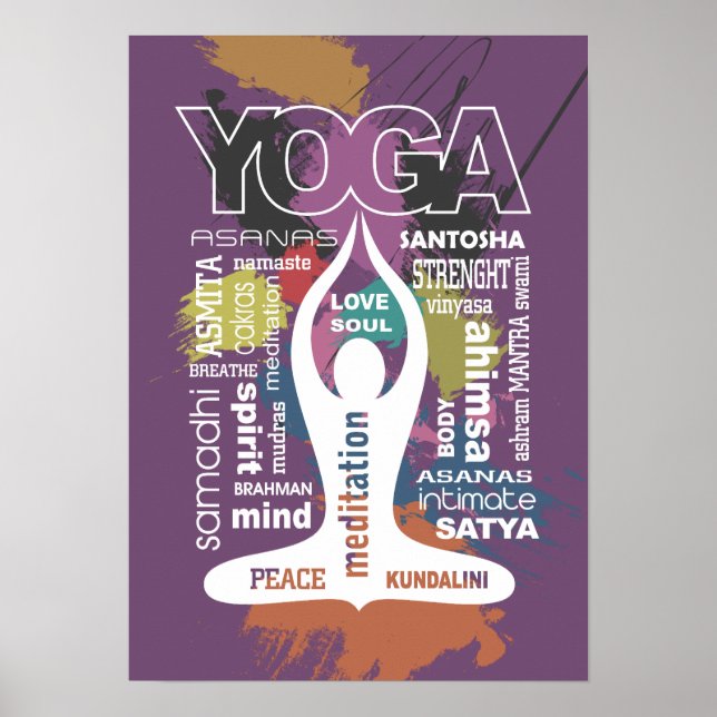 Yoga Typography Poster (Framsidan)