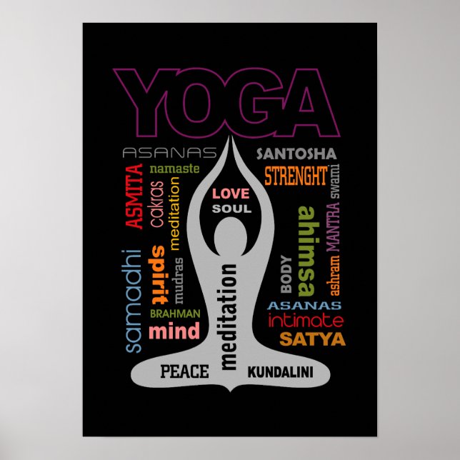 Yoga Typography Poster (Framsidan)