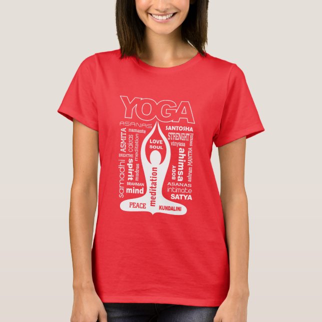 Yoga Typography T-shirt (Framsida)