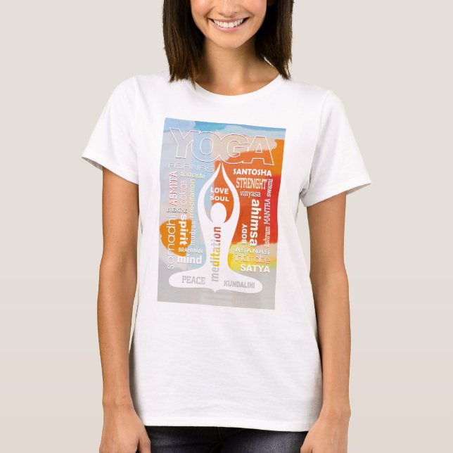 Yoga Typography T-shirt (Framsida)