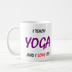 yoga-undervisning och kärlek kaffemugg