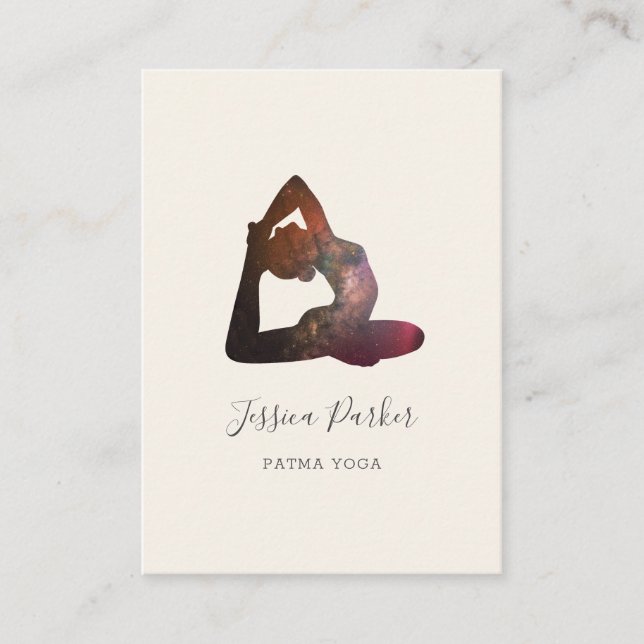 Yoga Universe Affärskort Visitkort (Framsida)