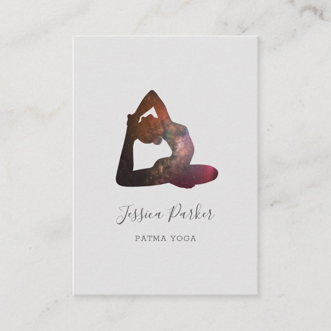 Yoga Universe Affärskort Visitkort (Framsida)