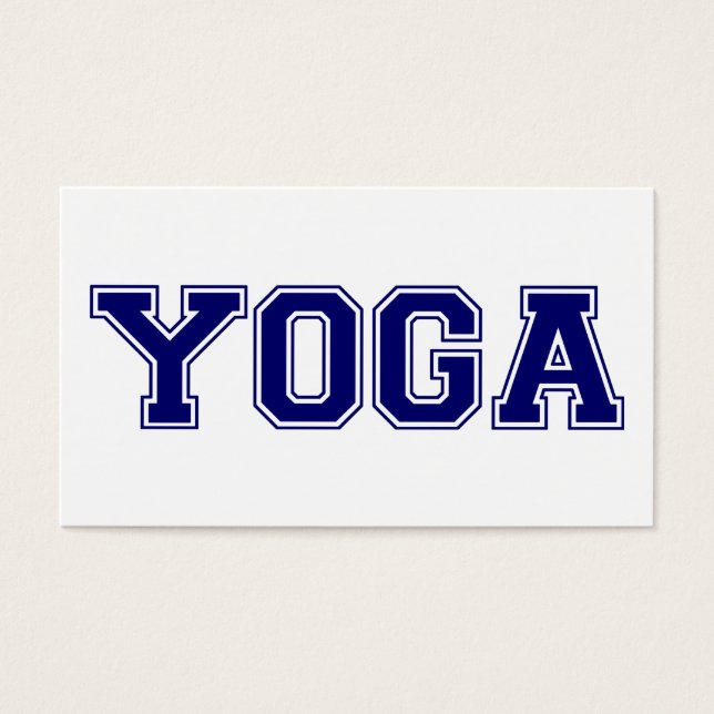 Yoga Universiteten Stil Visitkort (Framsidan)