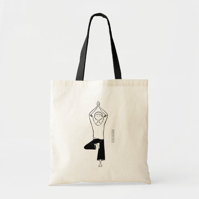 Yoga-väska med Vrikshasana Tygkasse (Framsidan)