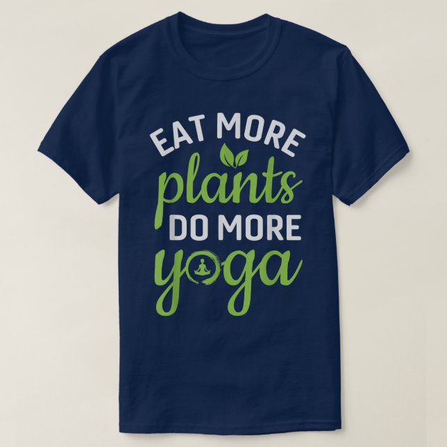 Yoga Vegan Vegetarian T Shirt (Design framsida)