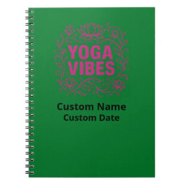 Yoga Vibes Lotus Vines Mindful Journal Anteckningsbok
