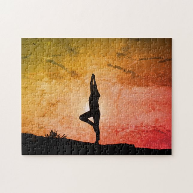 YOGA VID SOLNEDGÅNG PUSSEL (Horisontell)