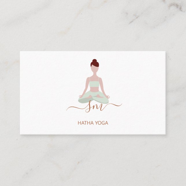 Yoga Visitenkarte Visitkort (Framsida)