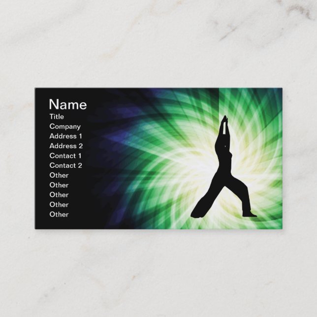 Yoga Visitkort (Framsida)
