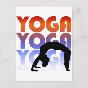 yoga vykort