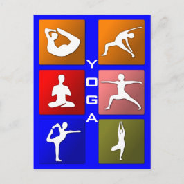 Yoga-vykort Vykort