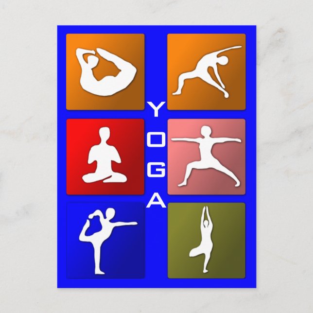 Yoga-vykort Vykort (Framsida)