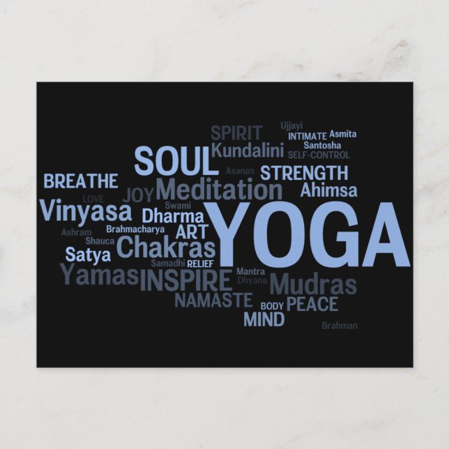 YOGA-vykort Vykort (Framsida)