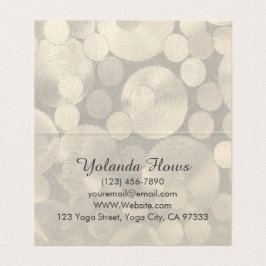 Yoga Warrior Pose Visitkort