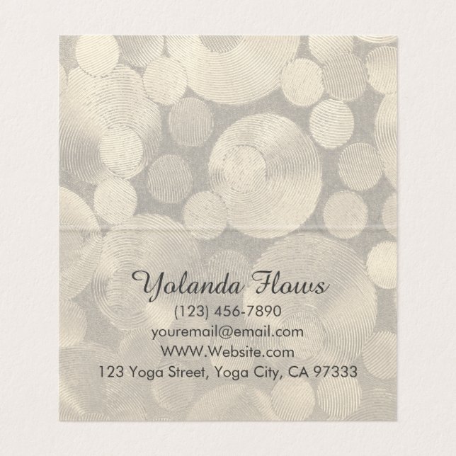 Yoga Warrior Pose Visitkort (Insida ovikt)