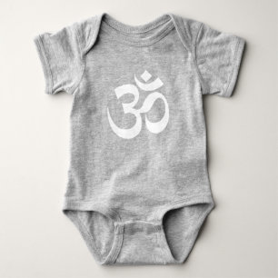 Yoga white Om Hindu Buddhist Symbol T Shirt