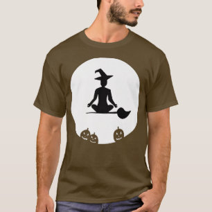 YOGA WITCHES Helloween Meditation Namaste Fitn T Shirt