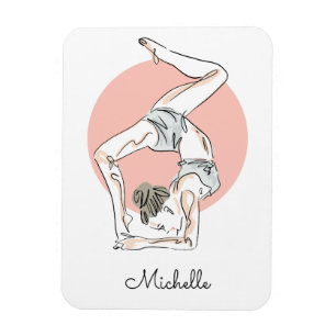 Yoga Woman, eget namn magnet