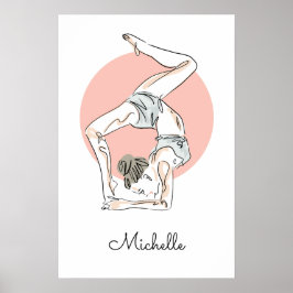 Yoga Woman-eget namn poster