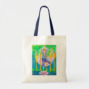 Yoga Woman Full Moon Tygkasse