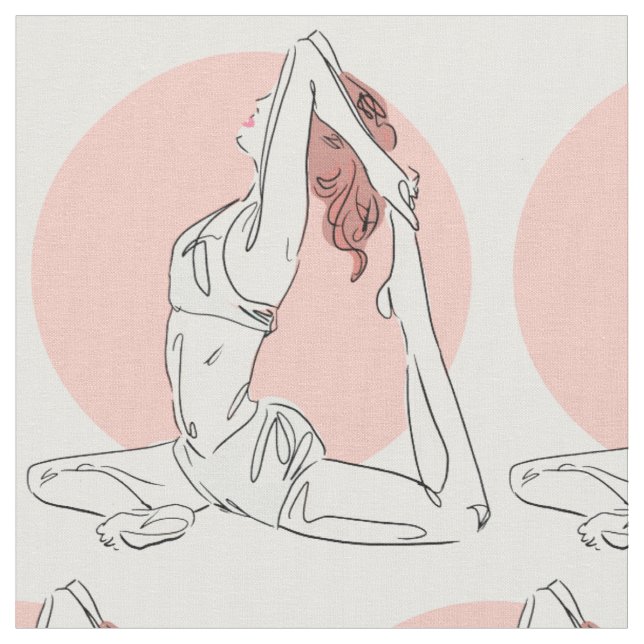 Yoga Woman-tyg 1 Tyg (Närbild)