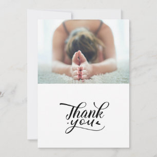 Yoga Women on Sunset Background Tack Kort