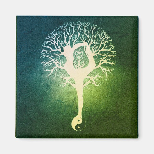 Yoga Yin Yang Magnet (Framsidan)