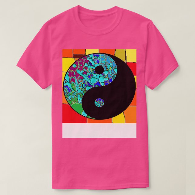 yoga yin yang mandala t shirt (Design framsida)