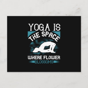 Yoga - Yoga är det område där blommor Blommar Vykort