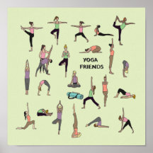 Yoga, yoga-vänner poster