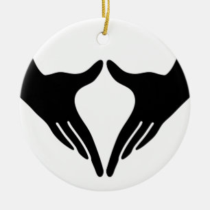 Yoga Yoni Mudra Julgransprydnad Keramik