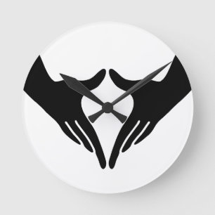 Yoga Yoni Mudra Rund Klocka