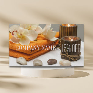 Yoga Zen Aromaterapi Skincare SPA Massage- behandl Visitkort