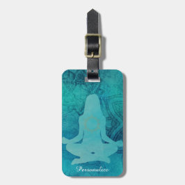 Yoga & Zen Meditation Personalize Bagagebricka