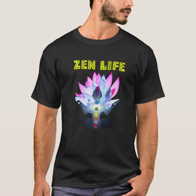 Yoga Zen  Zen Yoga Style Zone  Yoga Ideas Namaste T Shirt (Framsida)
