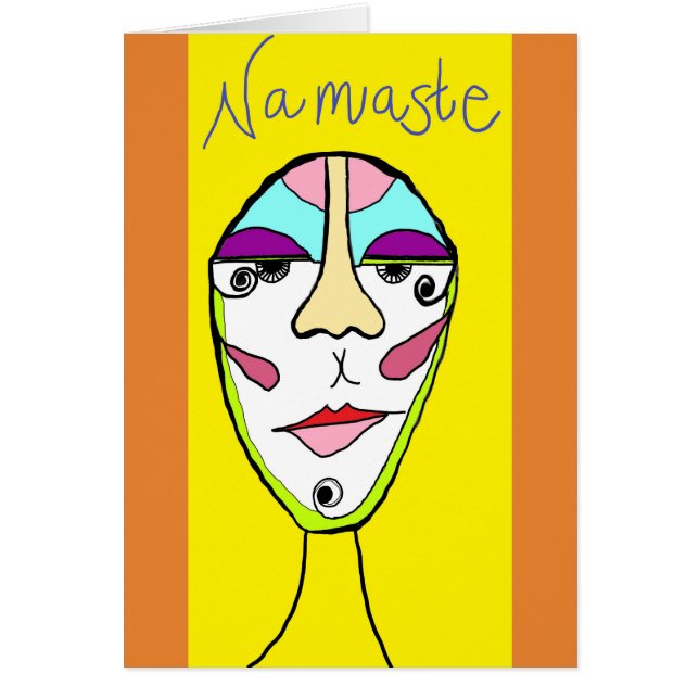 Yogaälskarekort Hälsningskort (Framsidan)