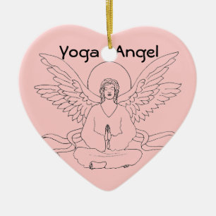 Yogaängel Julgransprydnad Keramik