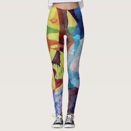 Yogadamaskerdag in i natt leggings